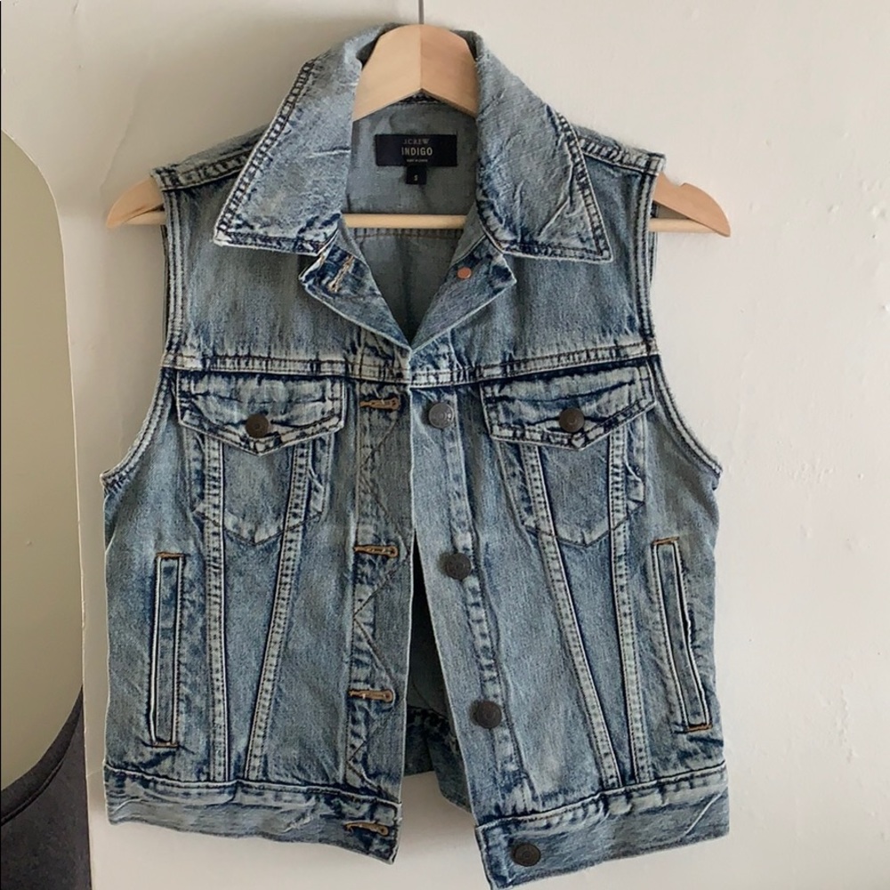J. CREW Distressed Vest
